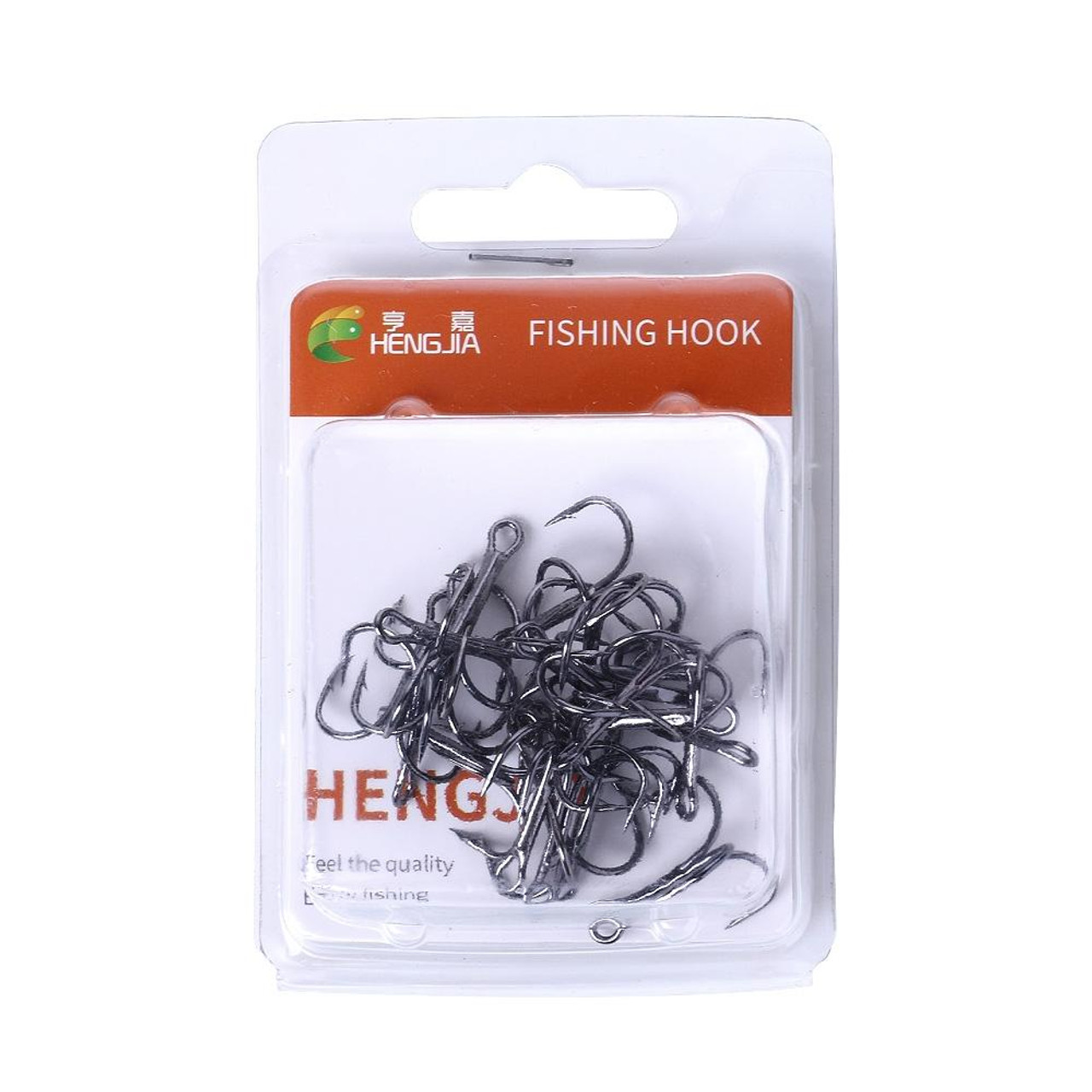 Classic Treble Fishing Hooks, 20pcs High Carbon Steel Treble Hooks