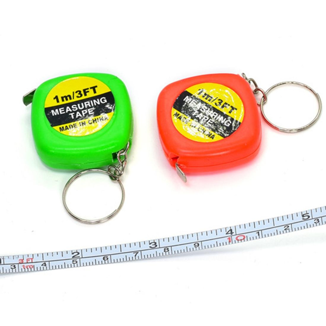portable Colorful Keychain 1.5m Retractable Ruler Centimeter/Inch Tape  Measure Mini Ruler Cute Design Great for Travel Camping