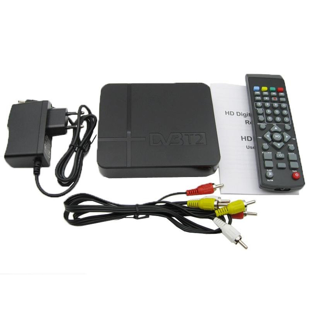 HD 1080P PVR K2 DVB-T2 Digital Terrestrial Receiver Broadcasting TV Box  with Remote Control(Black)