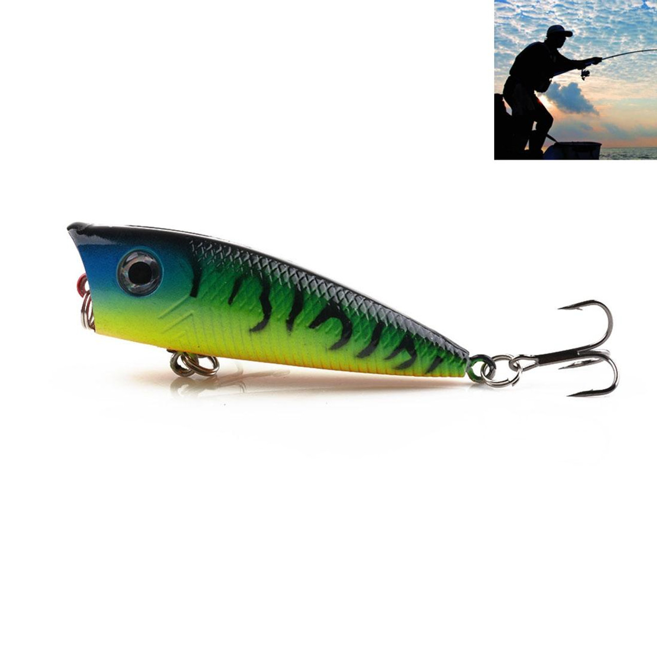 HENGJIA PO035 6cm/6g Simulation Hard Baits Fishing Lures Tackle Baits Fit  Saltwater and Freshwater (4#), snatcher