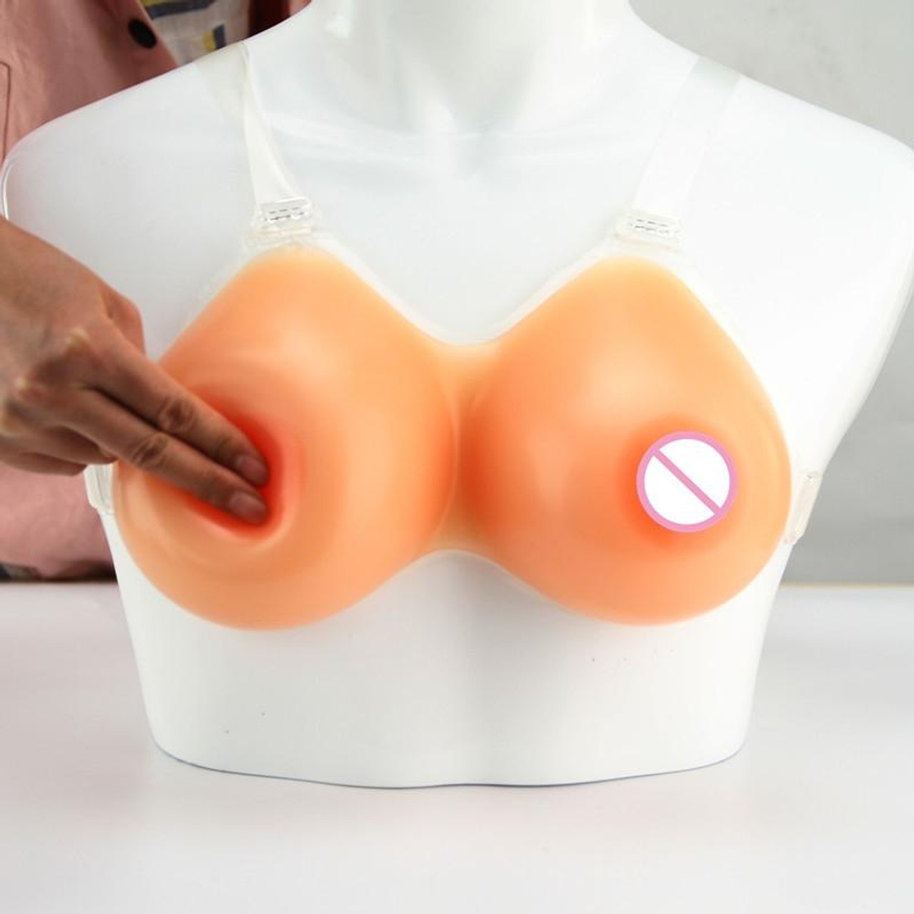 Silicone breast push-up all-in-one cross-dressing bra, fake
