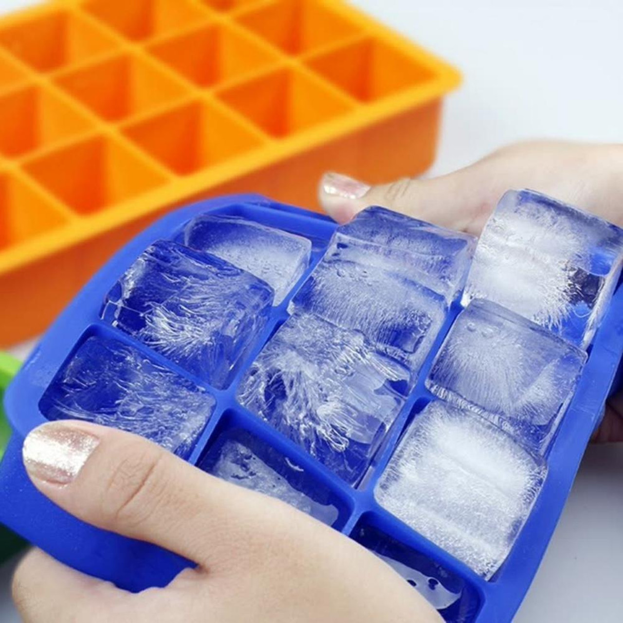 15 Grids Silicone Ice Cube Tray Large Mould Mold Giant DIY Maker