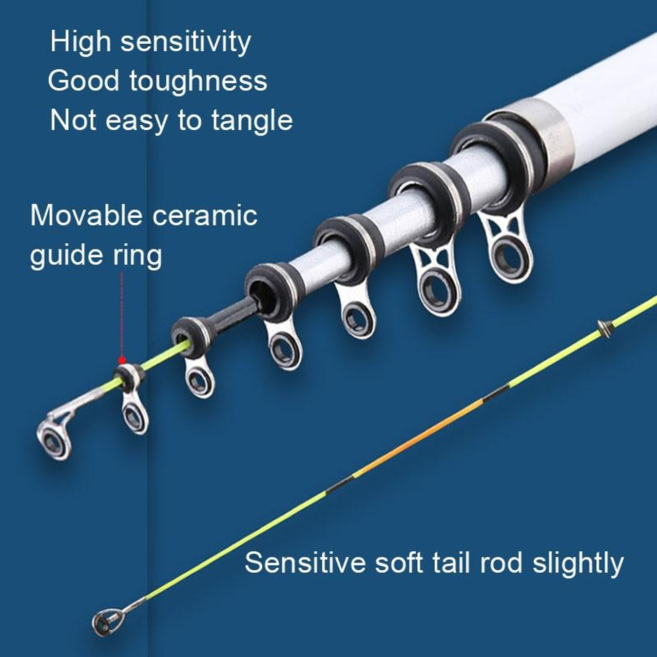 Telescopic Carbon Lure Rod Short Section Fishing Casting Rod