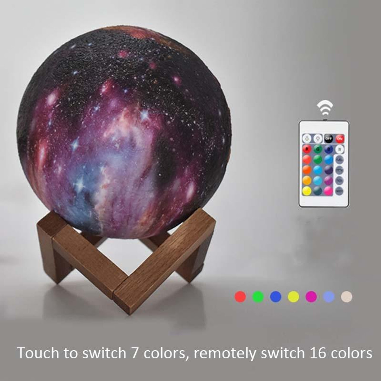 touch control led 3d moon lamp