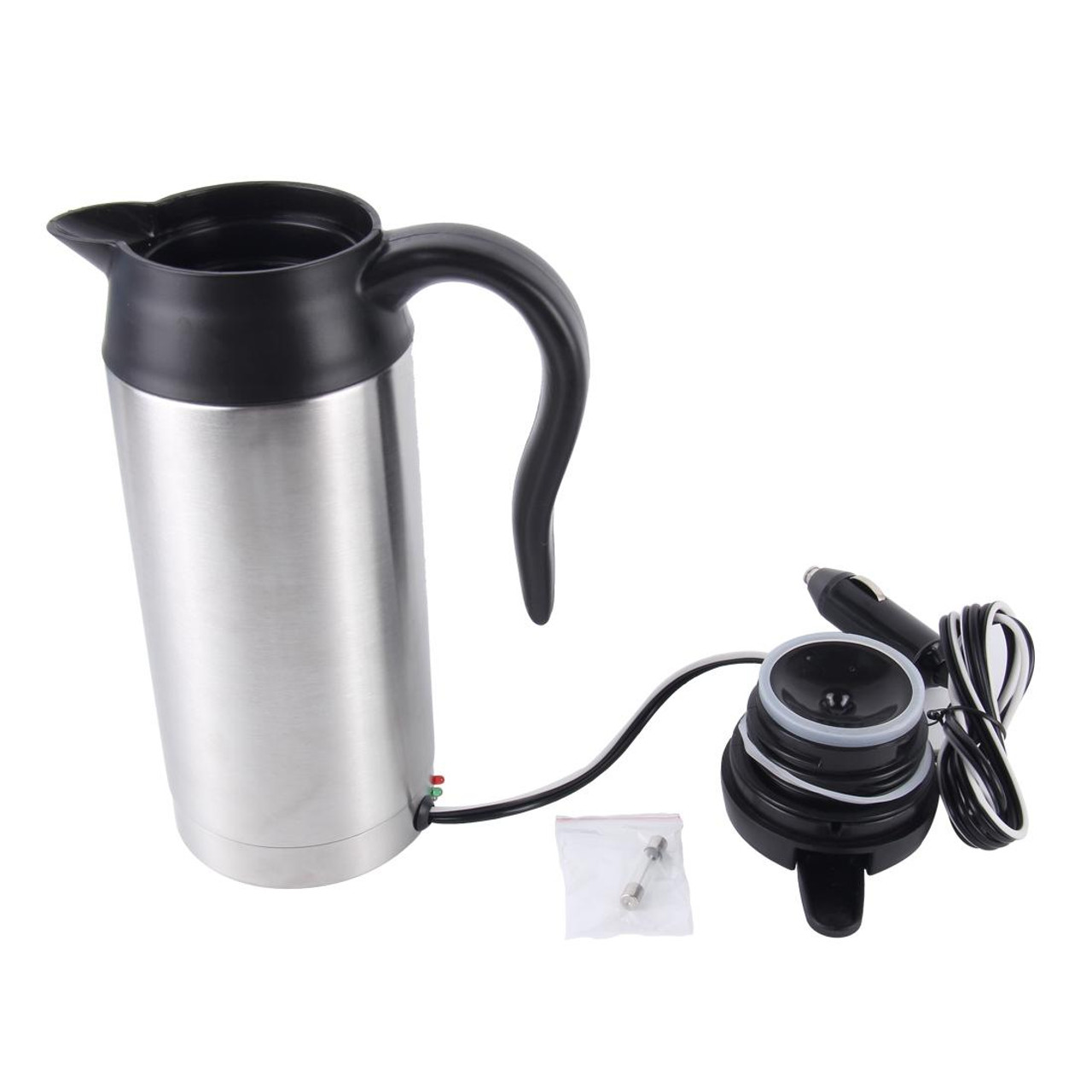 Fast Delivery】750ml Stainless Steel Car Electric Kettle with