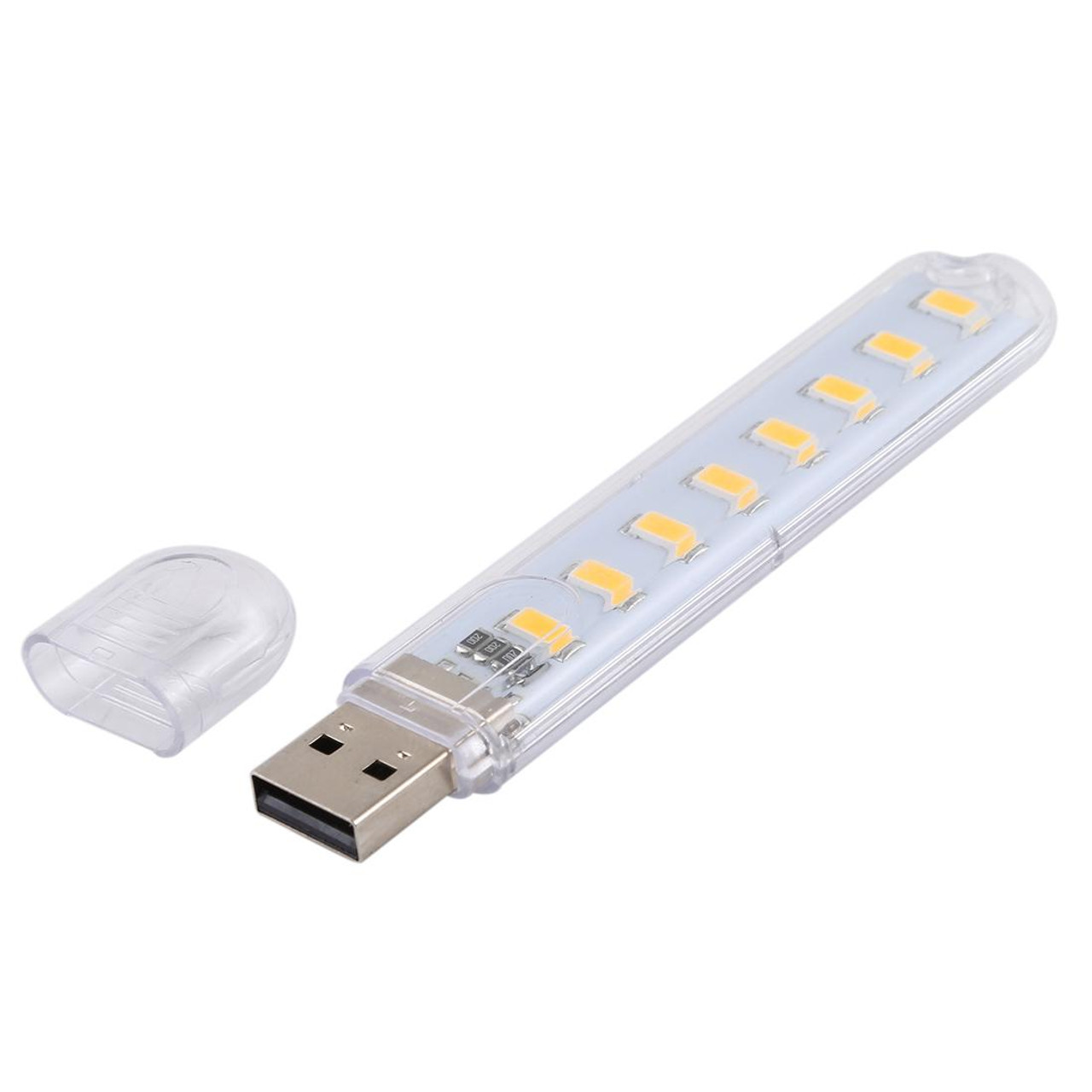 3W 8 LEDs 5730 SMD USB LED Book Light Portable Night Lamp, DC 5V (Warm White),  snatcher