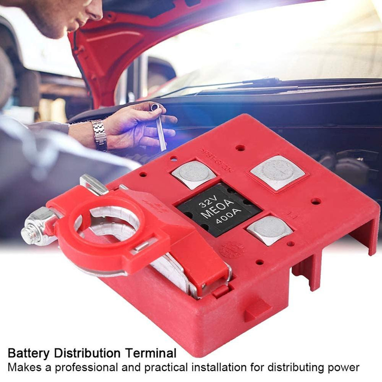 Car Battery Distribution Terminal 32V 400A Quick Release Fused Clamps  Connector, snatcher