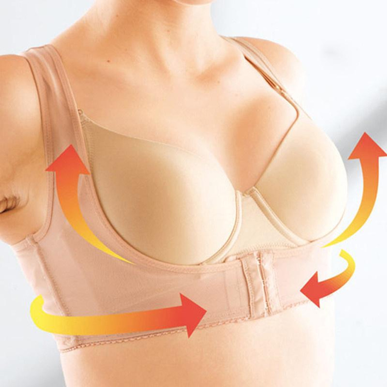 Back Chest Posture Corrector Bra Breast Holder Shaper Support Belt Push Up  Women