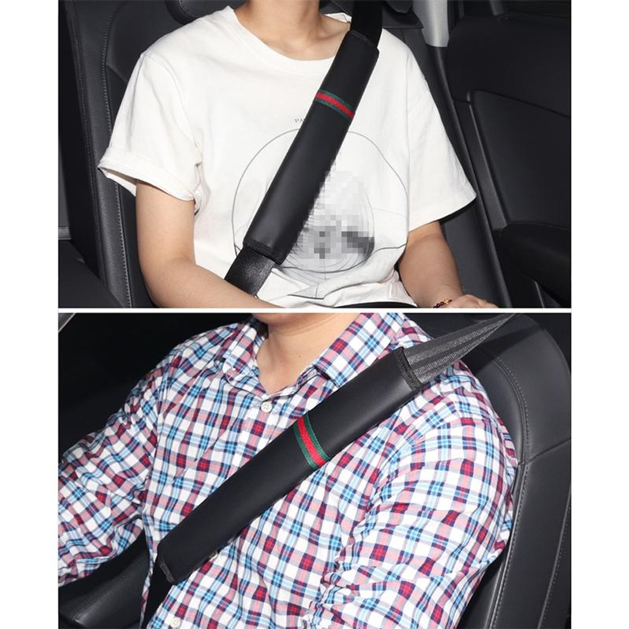 1 Pair Car Seat Belt Covers Shoulder Pads Auto Seat Belt Shoulder  Protection Padding, Style: Long Section, snatcher