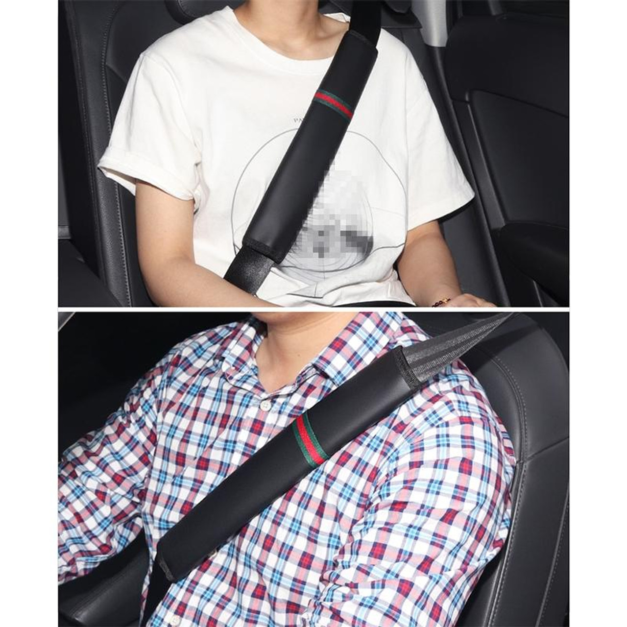 2pcs Car Safety Belt Extender Seat Belt Cover Seat Belt Padding