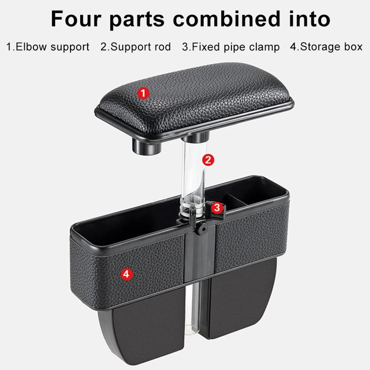 Universal Car Multi-functional Charger Console Side Pocket Seat Gap Side Storage  Box, with 2 USB Ports(Black), snatcher