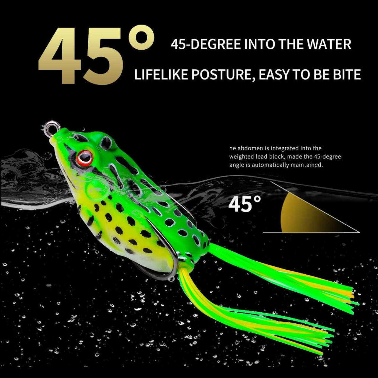 5pcs Roadrunner Soft Lures Leadheads Luminous Lures(Green Reel Tail)