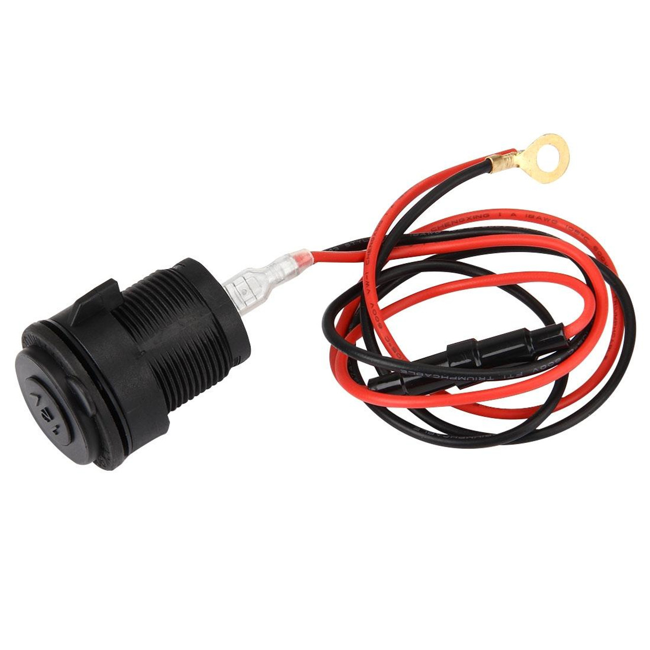 LED Display Dual USB Ports Cigarette Lighter Socket Car Charger Adapter GPS  Dash Cam Power Outlet 12-24V 3.1A Gold Tone 