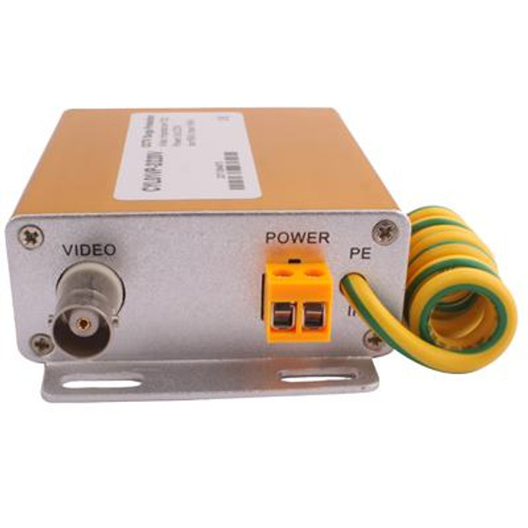 220V 2 in 1 Power Video Signal Security Surge Protection Arrester(Golden)