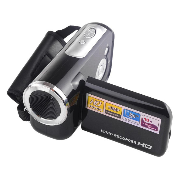 1280x720P HD 16X Digital Zoom 16.0 MP Digital Video Camera Recorder with 2.0 inch LCD Screen(Black)