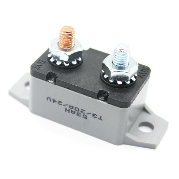 F3088-20A 20A Manual Reset Circuit Breaker Double Short Legs with Bolt 12/24V