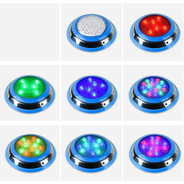 36W LED Stainless Steel Wall-mounted Pool Light Landscape Underwater Light(Colorful Light)