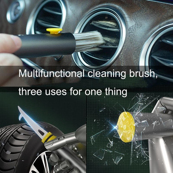 FH082 Car Air Conditioner Vent Multifunctional Cleaning Brush(Grey)