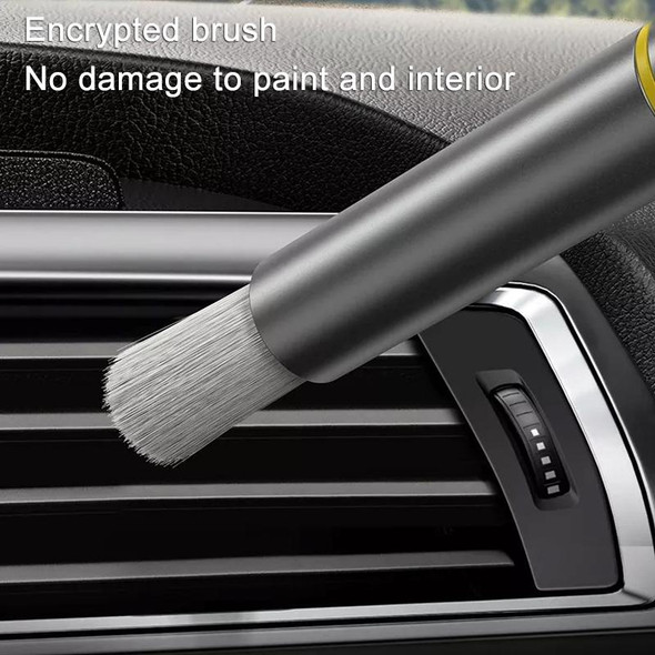FH082 Car Air Conditioner Vent Multifunctional Cleaning Brush(Grey)