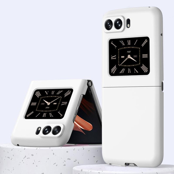 Motorola Moto Razr 2022 Skin Feel PC Phone Case(White)