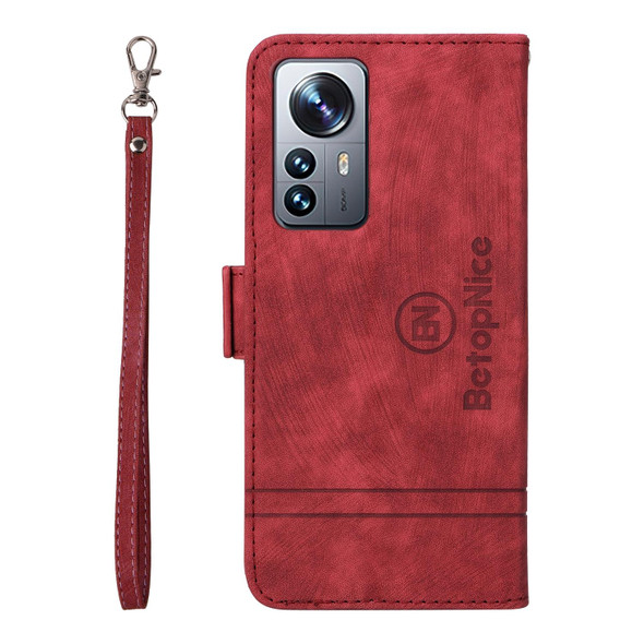 Xiaomi 12 BETOPNICE Dual-side Buckle Leather Phone Case(Red)