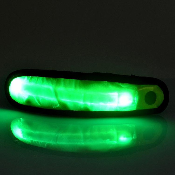 Battery Power Glow Stick Clip-on Marker Polymer Strip LED Light Flashlight(Green)