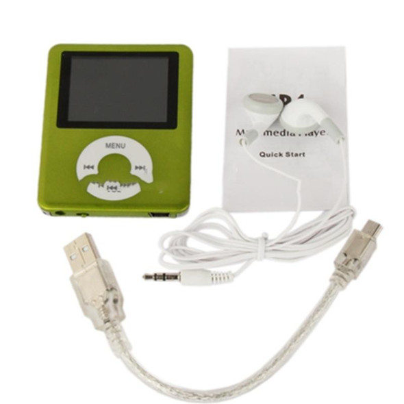 1.8 inch TFT Screen MP4 Player with TF Card Slot, Support Recorder, FM Radio, E-Book and Calendar(Green)