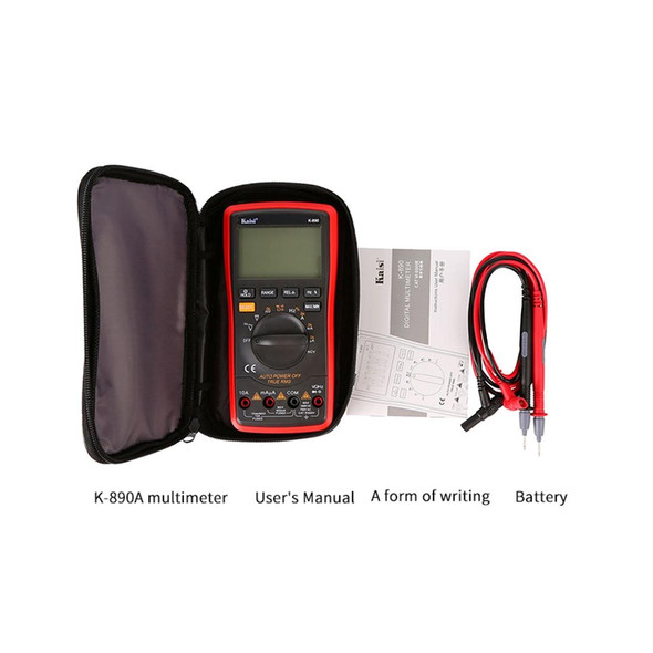 Kaisi K-890 Professional LCD Digital Multimeter Electrical Handheld Digital Multimeter Tester