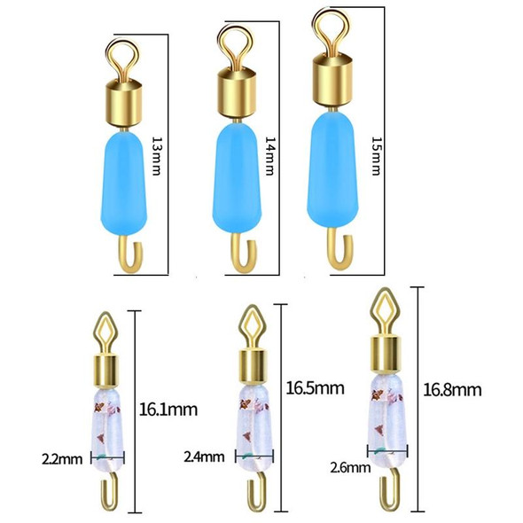 100 PCS HS-052 Silicone Eight-Shaped Ring Connector, Specification: Small(Rhombus Colorful)