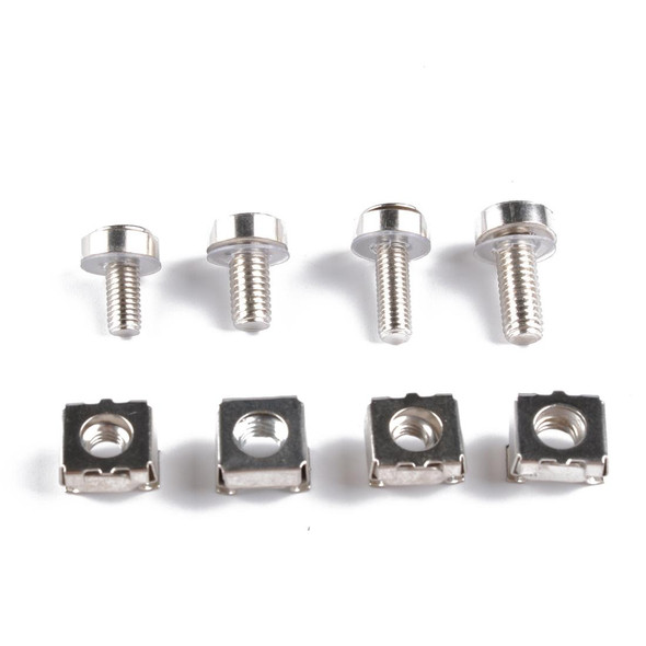 100 Sets M5 M6 Square Hole Hardware Cage Nuts & Mounting Screws Washers for Server Rack and Cabinet