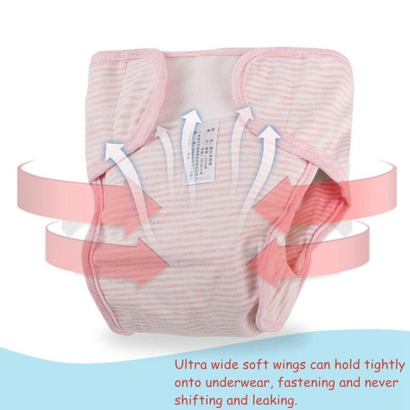 Natural Colored Cotton Breathable Adjustable Baby Waterproof Leak-proof Cloth Diaper, Specification:100 Yards(Pink)