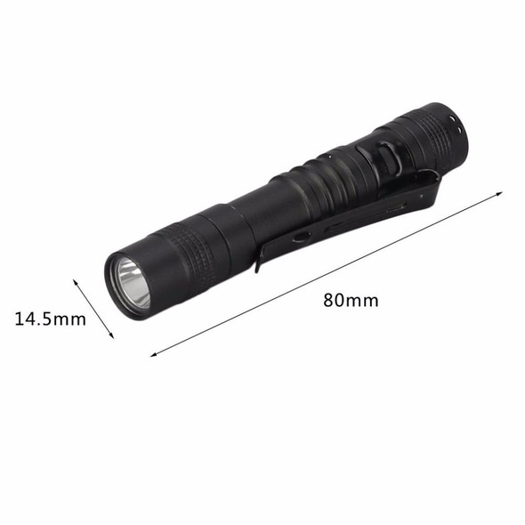 Mini LED Pen-shaped Strong Flashlight Pen Clip Torch, Size:13.3cm