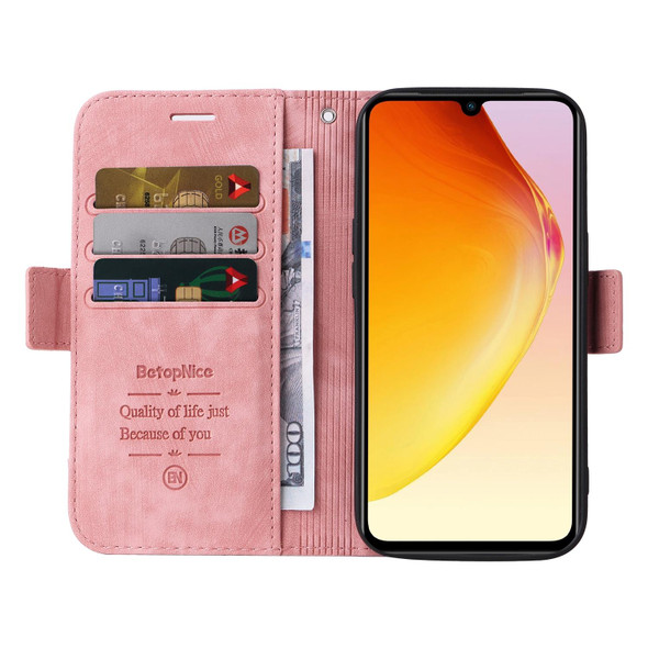 vivo V25 / V25e 4G Global BETOPNICE Dual-side Buckle Leather Phone Case(Pink)