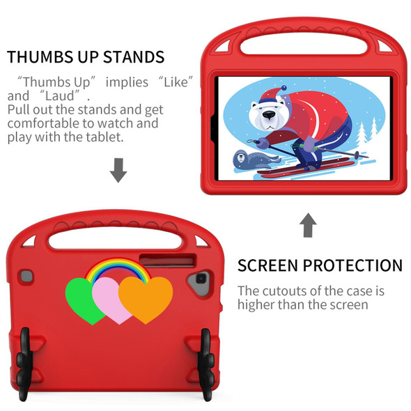 Lenovo Tab M8 Love Small Palm Holder EVA Tablet Case(Red)