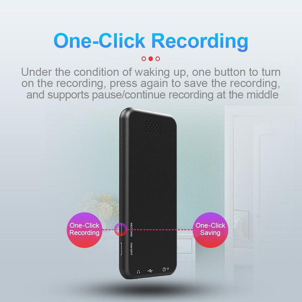 4GB M15 Multi-function Smart Voice Recorder MP3 Hifi Sound Music Player Walkman, Bluetooth Version