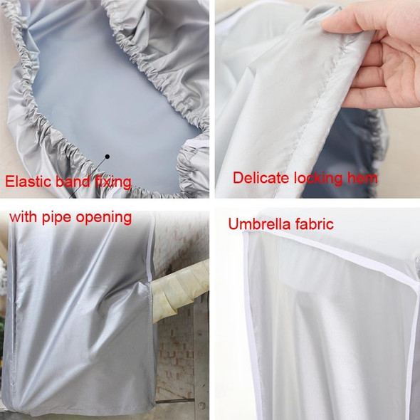 Outdoor Air Conditioning Cover Waterproof Dust Cover Rainproof Cover,Size:  S 80 x 28 x 54cm