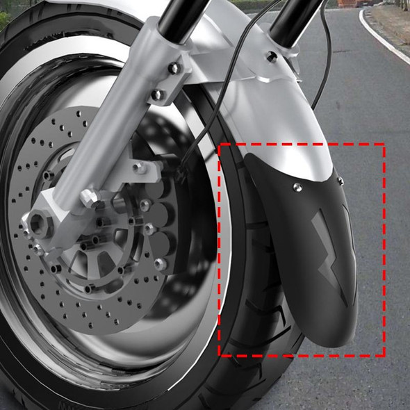 Motorcycle PP Modified Front Wheel Fender Dustproof Splash Flaps Mudguards Fender Guard, Style:02