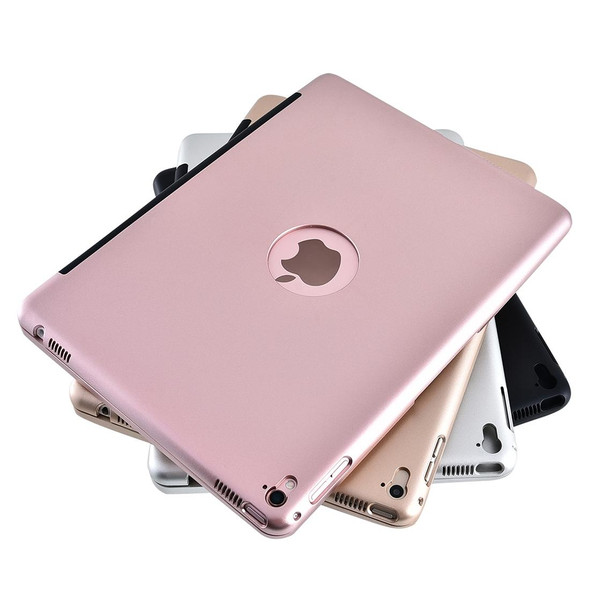 iPad Pro 9.7 inch / iPAD Air 2 Horizontal Flip Tablet Case + Bluetooth Keyboard(Gold)