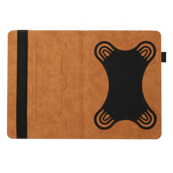 10 inch Life Tree Pattern Flip Universal Leatherette Tablet Case(Brown)