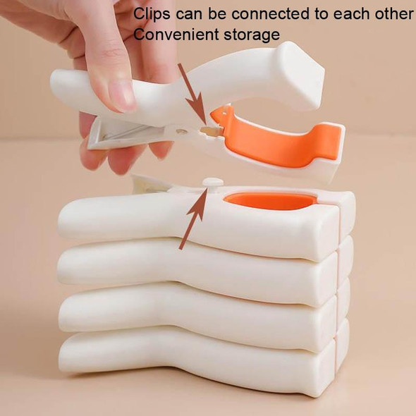 10 PCS TESBJ001 Drying Quilt Clamp Clothes Windproof Clamp, Size: Large White Orange