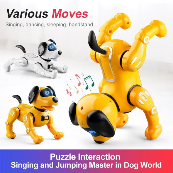 YDJ-K11 Programable Remote Control Robot Dog RC Toy (Yellow)