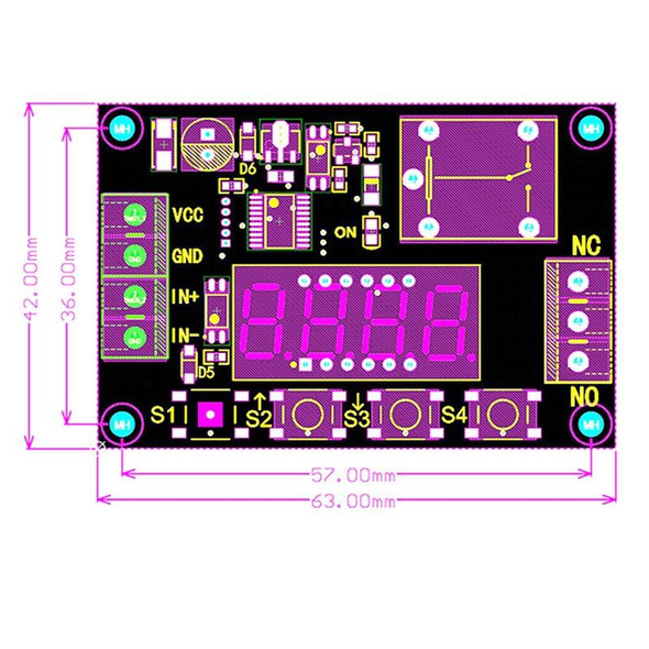 24V Time Relay Module Trigger OFF / ON Switch Cycle Timing Relay Board