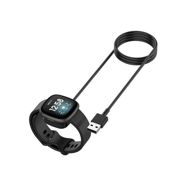 Fitbit Versa4 Watch Magnetic Charging Cable Length: 1m(Black)