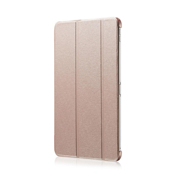 Silk Texture Horizontal Flip  Magnetic PU Leather Case for iPad Pro 12.9 inch (2018), with Three-folding Holder & Sleep / Wake-up Function(Rose Gold)