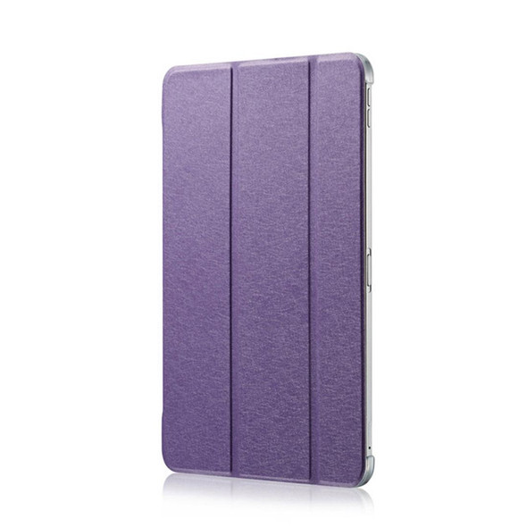 Silk Texture Horizontal Flip  Magnetic PU Leather Case for iPad Pro 12.9 inch (2018), with Three-folding Holder & Sleep / Wake-up Function(Purple)