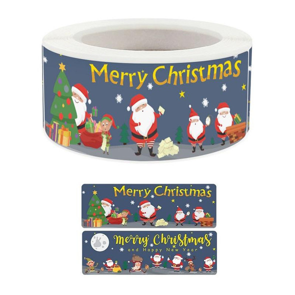 10 PCS Christmas Stickers Child Toys Holiday Cartoon Tabel, Size: 25x75mm(K-233)