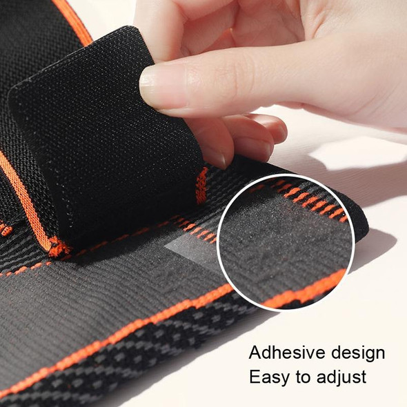 1 Pairs Anti-slip Compression Straps Keep Warm and Lengthen Knee Pads, Size: L(Plus Velvet Orange)