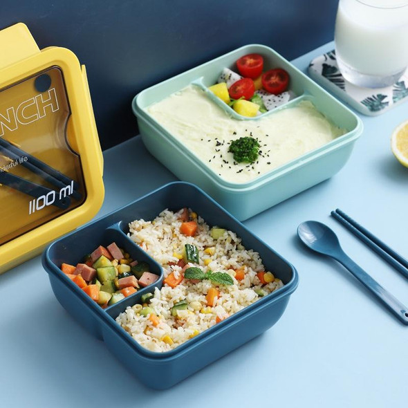 Lunch Box Simple Sealed Leak-proof Compartment Lunch Box, Color:Color Random Delivery