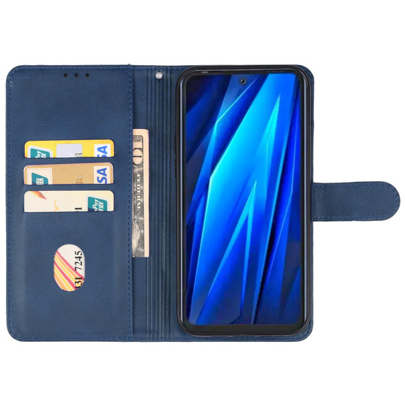 TECNO Pova 4 Leather Phone Case(Blue)
