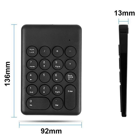 269 18 Keys Accounting Bank Engineering Wired Mini Chocolate Numeric Keypad, Cable Length: 1.25m(Black)